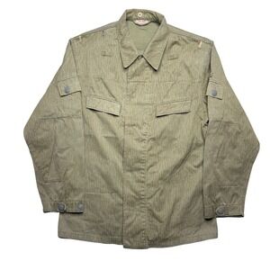 Vintage East German NVA Strichtarn raindrop camo Army military shirt jacket
